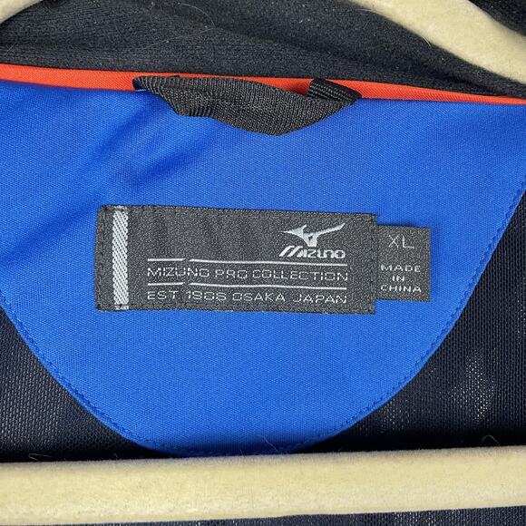 Mizuno Pro Jacket Mens XL Blue Softshell Impermalite Water Resistant 52GE5003 - Picture 14 of 16